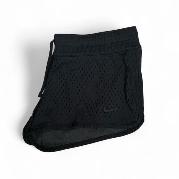 NikeLow Waist Blackout Dri-Fit Mesh Athletic Shorts W/ Drawstring Waist. M. - Picture 7 of 8